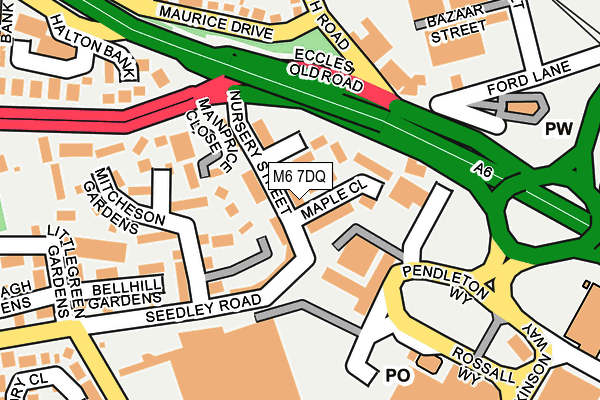 M6 7DQ map - OS OpenMap – Local (Ordnance Survey)