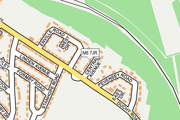 M6 7JR map - OS OpenMap – Local (Ordnance Survey)