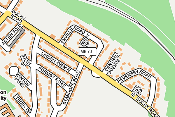 M6 7JT map - OS OpenMap – Local (Ordnance Survey)