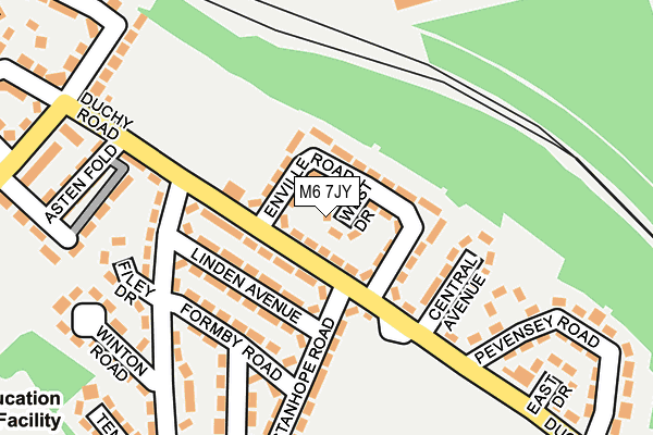 M6 7JY map - OS OpenMap – Local (Ordnance Survey)
