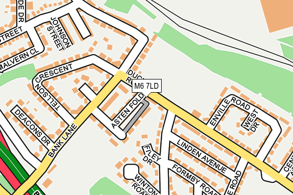 M6 7LD map - OS OpenMap – Local (Ordnance Survey)