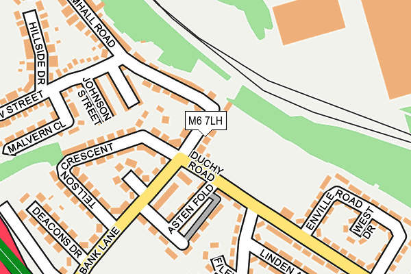 M6 7LH map - OS OpenMap – Local (Ordnance Survey)