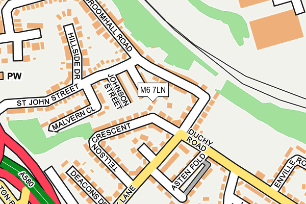 M6 7LN map - OS OpenMap – Local (Ordnance Survey)