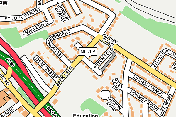 M6 7LP map - OS OpenMap – Local (Ordnance Survey)