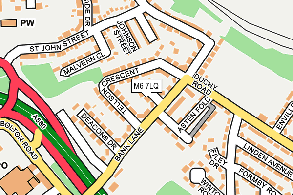 M6 7LQ map - OS OpenMap – Local (Ordnance Survey)