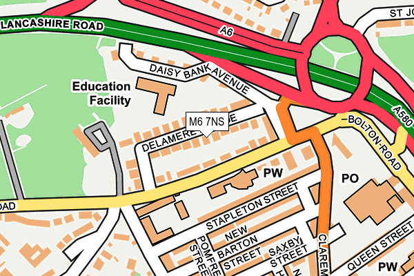 M6 7NS map - OS OpenMap – Local (Ordnance Survey)