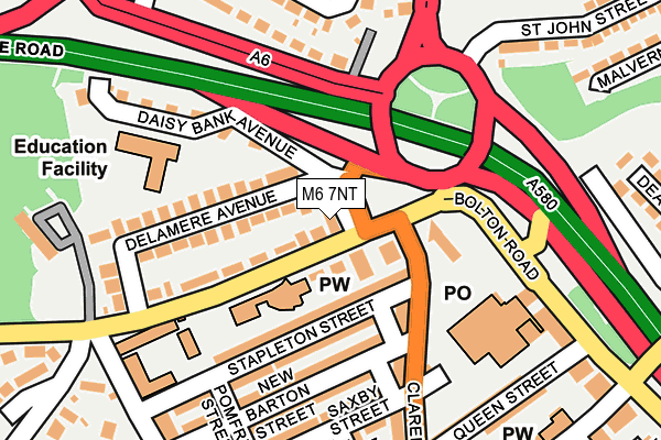 M6 7NT map - OS OpenMap – Local (Ordnance Survey)