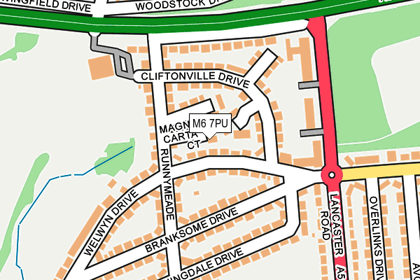 M6 7PU map - OS OpenMap – Local (Ordnance Survey)