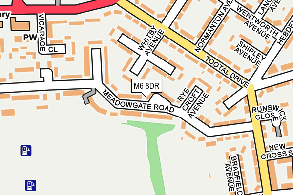 M6 8DR map - OS OpenMap – Local (Ordnance Survey)