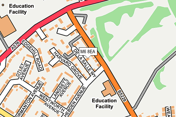 M6 8EA map - OS OpenMap – Local (Ordnance Survey)