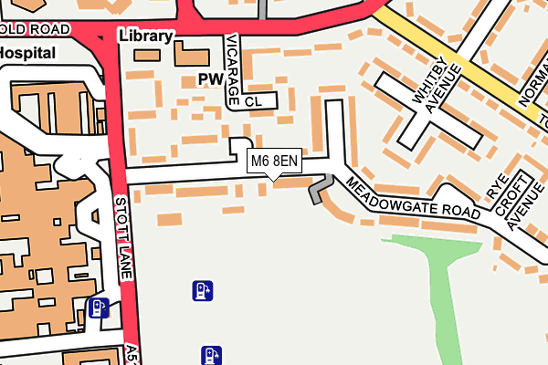 M6 8EN map - OS OpenMap – Local (Ordnance Survey)