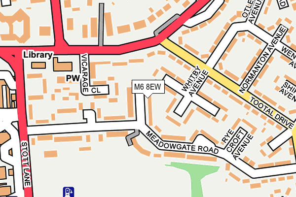 M6 8EW map - OS OpenMap – Local (Ordnance Survey)