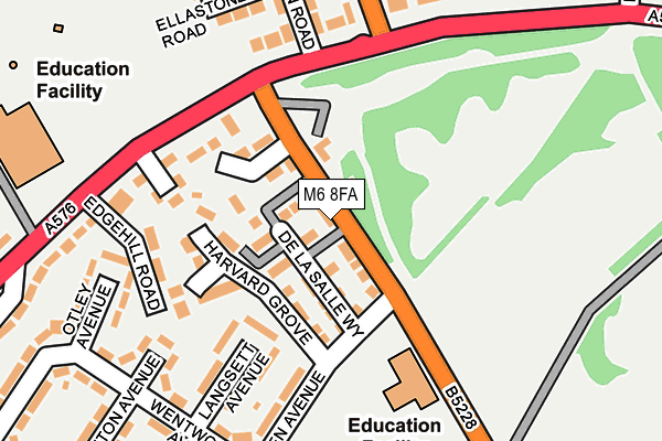 M6 8FA map - OS OpenMap – Local (Ordnance Survey)