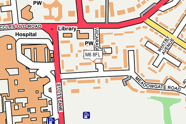 M6 8FL map - OS OpenMap – Local (Ordnance Survey)