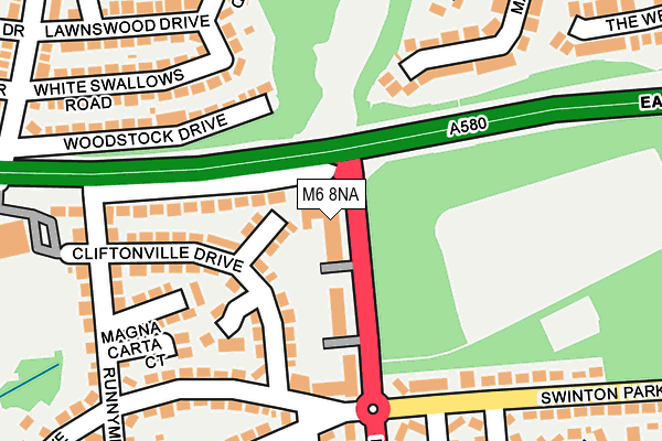 M6 8NA map - OS OpenMap – Local (Ordnance Survey)