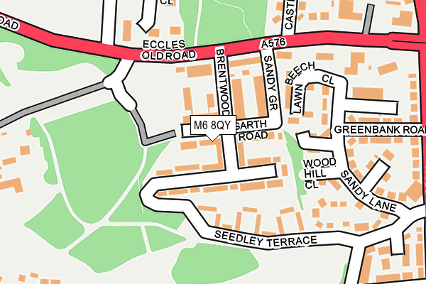 M6 8QY map - OS OpenMap – Local (Ordnance Survey)