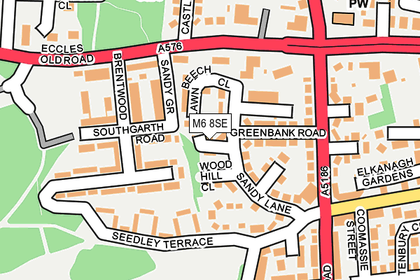 M6 8SE map - OS OpenMap – Local (Ordnance Survey)