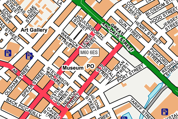 M60 6ES map - OS OpenMap – Local (Ordnance Survey)