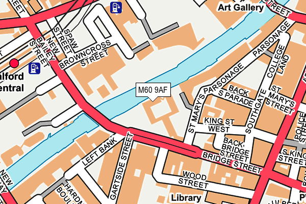 M60 9AF map - OS OpenMap – Local (Ordnance Survey)