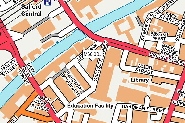 M60 9DJ map - OS OpenMap – Local (Ordnance Survey)