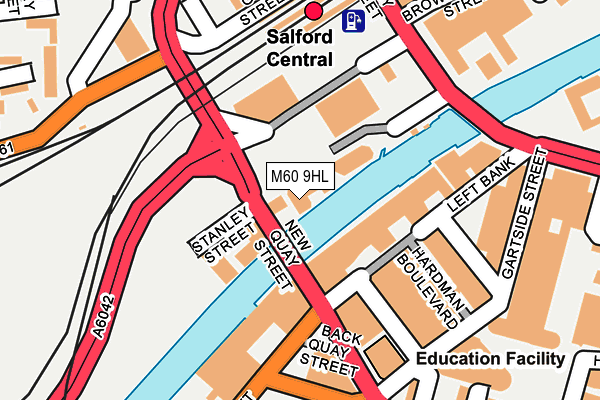 M60 9HL map - OS OpenMap – Local (Ordnance Survey)