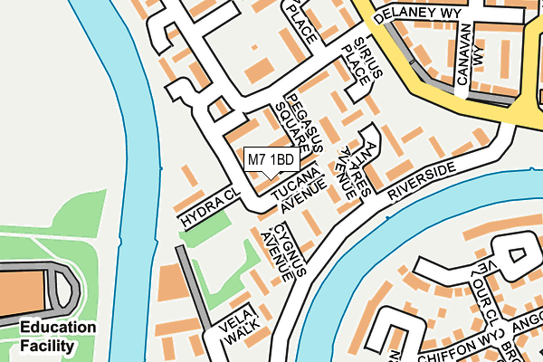 M7 1BD map - OS OpenMap – Local (Ordnance Survey)