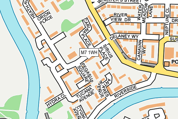 M7 1WH map - OS OpenMap – Local (Ordnance Survey)