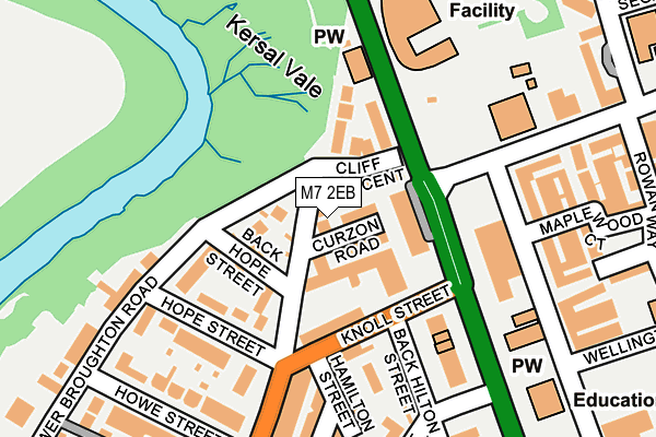 M7 2EB map - OS OpenMap – Local (Ordnance Survey)