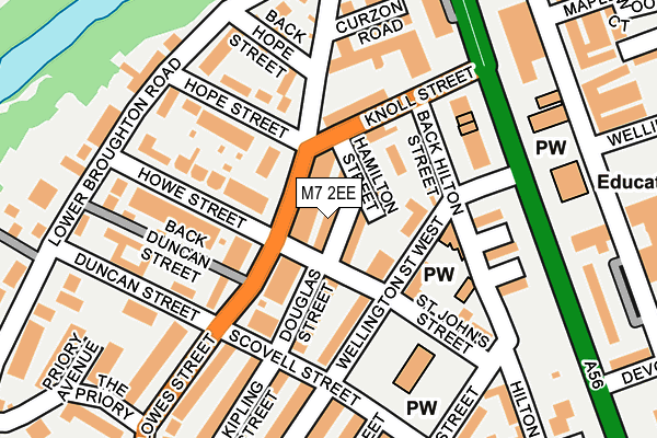 M7 2EE map - OS OpenMap – Local (Ordnance Survey)