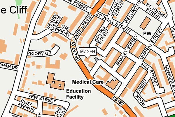 M7 2EH map - OS OpenMap – Local (Ordnance Survey)