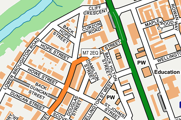 M7 2EQ map - OS OpenMap – Local (Ordnance Survey)