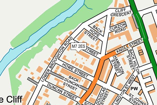 M7 2ES map - OS OpenMap – Local (Ordnance Survey)