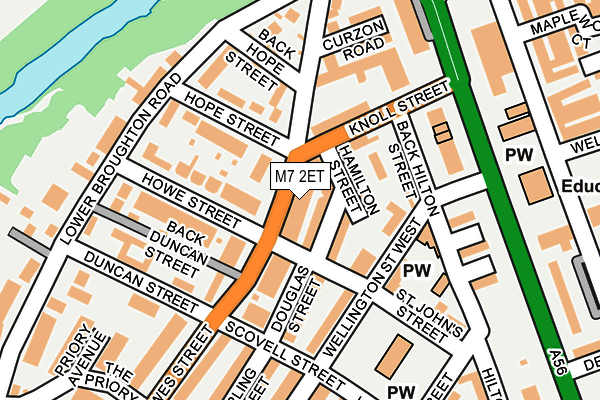 M7 2ET map - OS OpenMap – Local (Ordnance Survey)