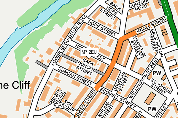 M7 2EU map - OS OpenMap – Local (Ordnance Survey)