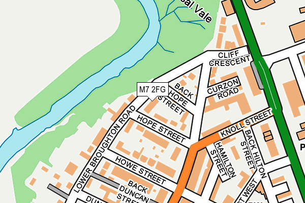 M7 2FG map - OS OpenMap – Local (Ordnance Survey)