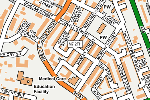 M7 2FH map - OS OpenMap – Local (Ordnance Survey)