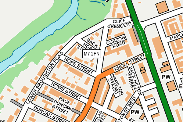 M7 2FN map - OS OpenMap – Local (Ordnance Survey)