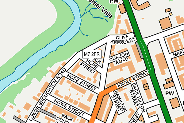 M7 2FR map - OS OpenMap – Local (Ordnance Survey)