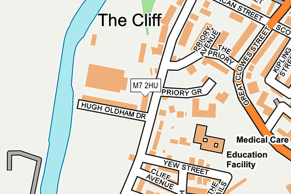 M7 2HU map - OS OpenMap – Local (Ordnance Survey)