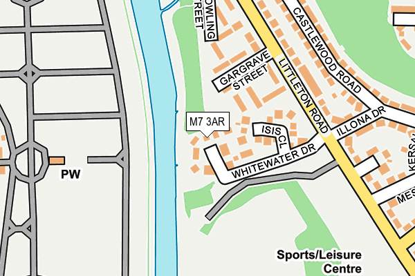 M7 3AR map - OS OpenMap – Local (Ordnance Survey)