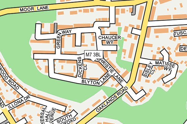 M7 3BL map - OS OpenMap – Local (Ordnance Survey)