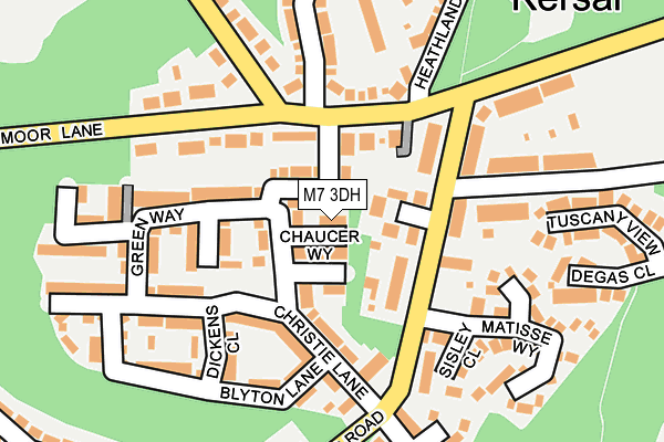 M7 3DH map - OS OpenMap – Local (Ordnance Survey)