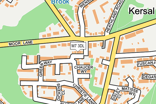 M7 3DL map - OS OpenMap – Local (Ordnance Survey)