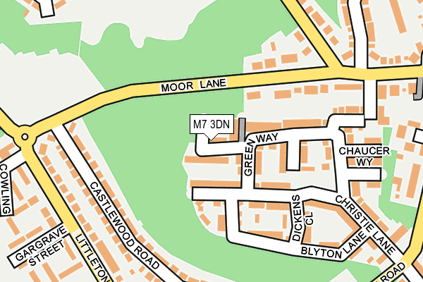 M7 3DN map - OS OpenMap – Local (Ordnance Survey)