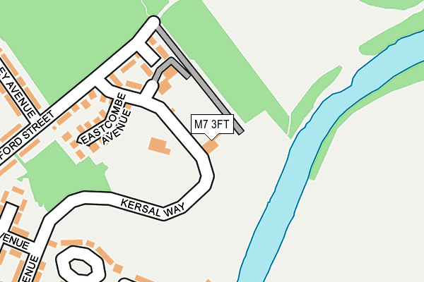 M7 3FT map - OS OpenMap – Local (Ordnance Survey)