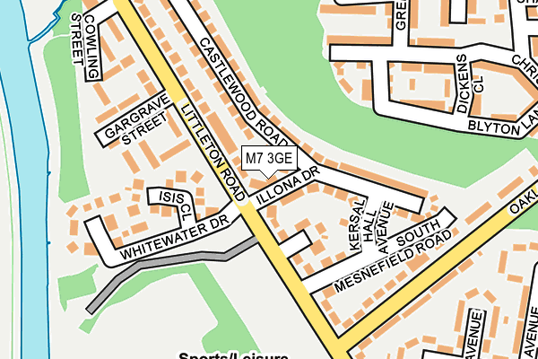 M7 3GE map - OS OpenMap – Local (Ordnance Survey)