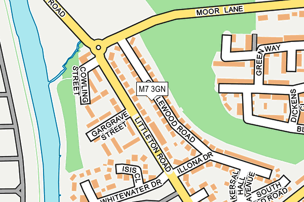 M7 3GN map - OS OpenMap – Local (Ordnance Survey)