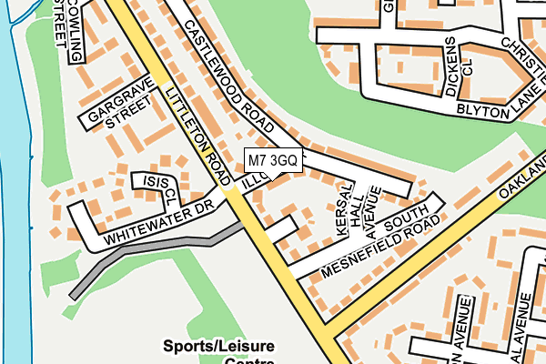 M7 3GQ map - OS OpenMap – Local (Ordnance Survey)