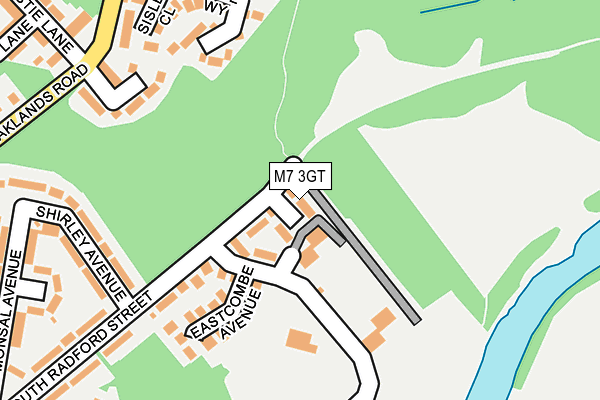 M7 3GT map - OS OpenMap – Local (Ordnance Survey)