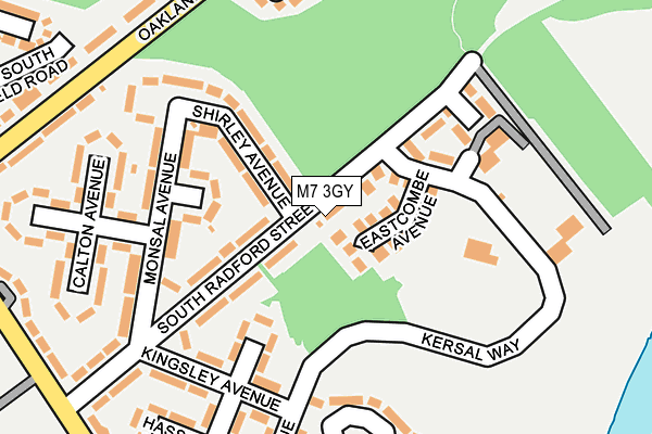 M7 3GY map - OS OpenMap – Local (Ordnance Survey)